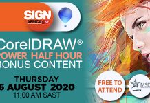 Sign Africa Live Presenting Free CorelDRAW Power Half Hour