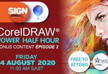 Sign Africa LIVE Presenting Free CorelDRAW Power Half Hour With New Bonus Content