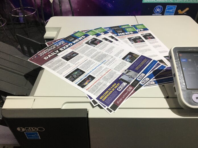 Riso Africa Demonstrated Inkjet Model At Graphics, Print And Sign Expo Riso Africa Demonstrated Inkjet Model At Graphics, Print And Sign Expo