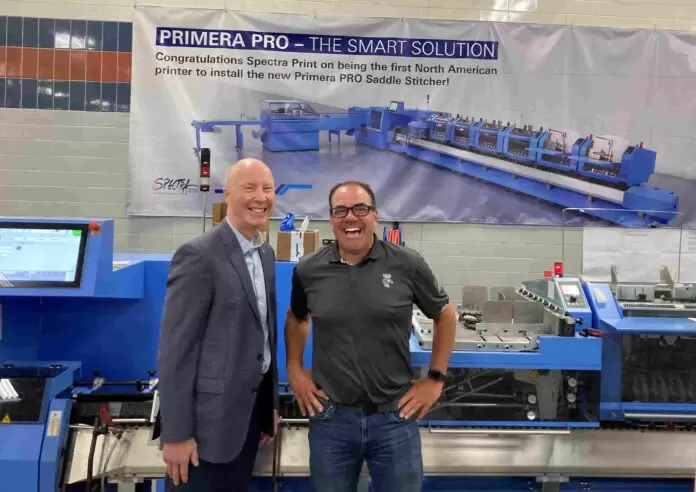 Muller Martini Installs Saddle Stitcher Muller Martini Installs Saddle Stitcher