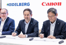 HEIDELBERG And Canon Confirm Cooperation In Sheetfed Inkjet Printing With Official Contract Signing HEIDELBERG And Canon Meet For Official Contract Signing