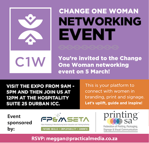 C1W Hosting Durban Networking Event For Women In Print, Branding And Signage C1W Hosting Durban Networking Event For Women In Print, Branding And Signage