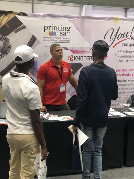 Printing SA Discussing Membership Benefits At Africa Print Cape Town Expo Printing SA Discussing Membership Benefits At Africa Print Cape Town Expo